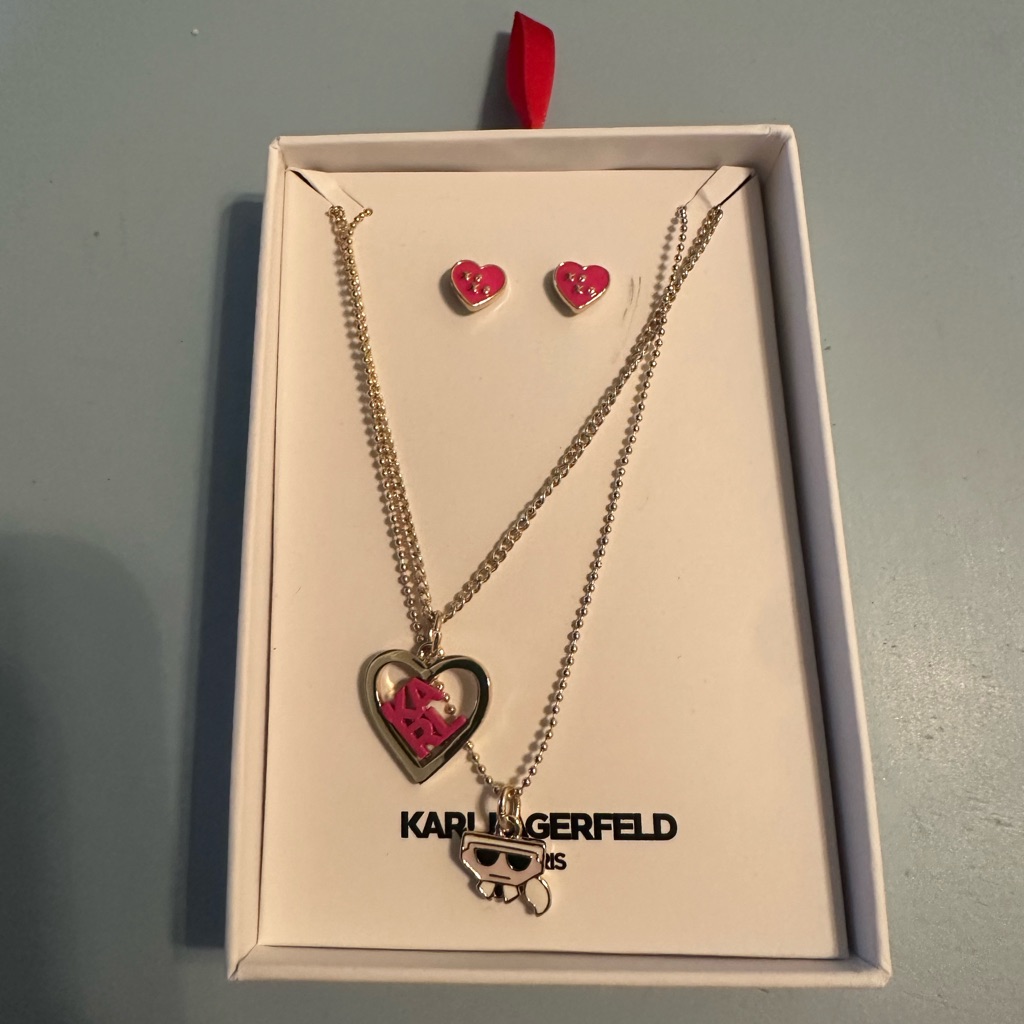Karl Lagerfeld Gold And Pink Necklace 50$